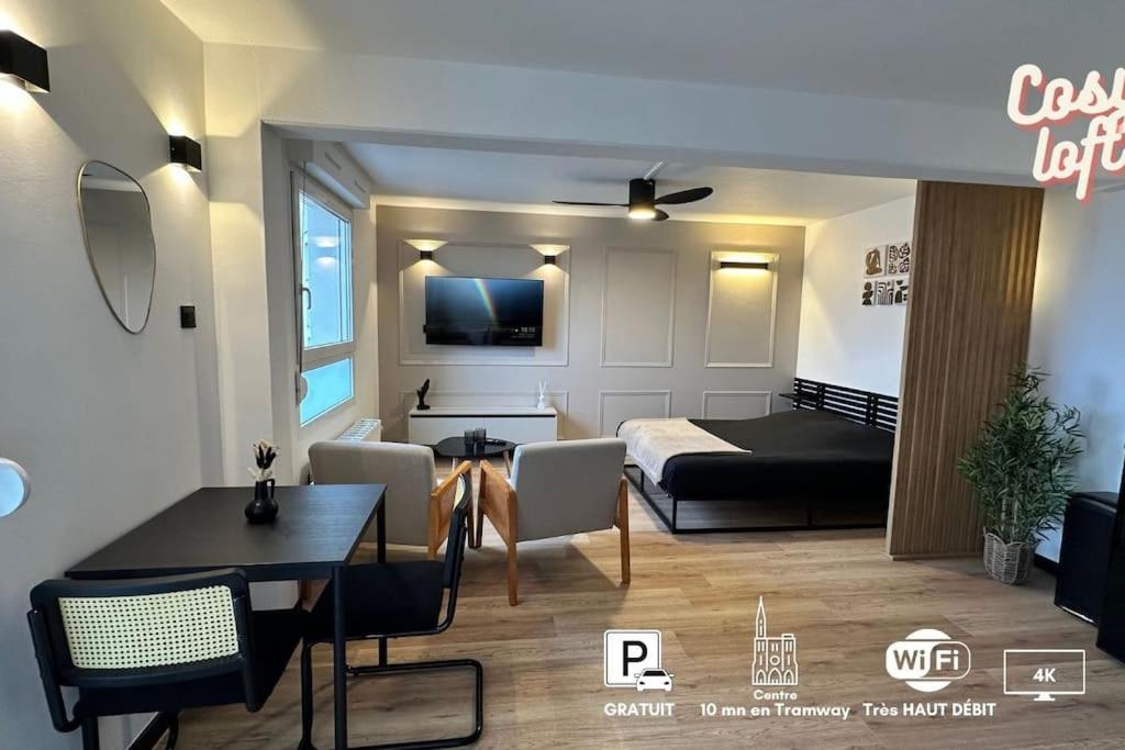 Charmant Studio Neuf, Hypercentre, Parking, Balcon Strazburg Dış mekan fotoğraf